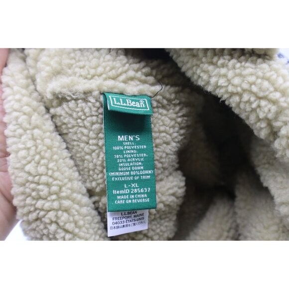 L.L.Bean Mens Insulated Trapper Winter Hat W/ Earflaps Gray & Sherpa Lining L/XL - Picture 2 of 8